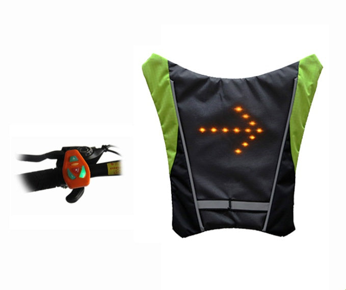Mochila reflectante recargable por USB con luz LED intermitente y control remoto para deportes al aire libre, bolsa de seguridad, equipo para ciclismo.