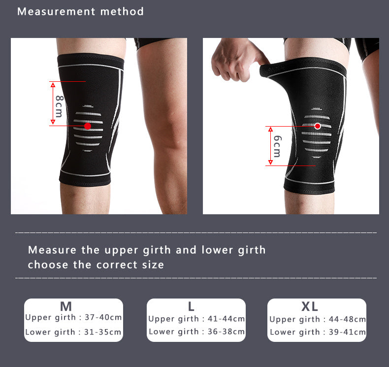 Rodilleras de ciclismo presurizadas de punto