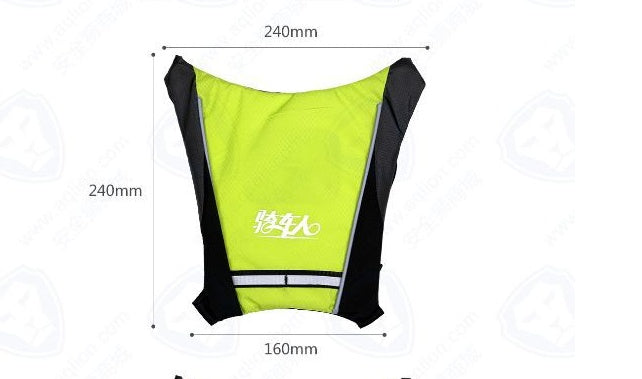 Mochila reflectante recargable por USB con luz LED intermitente y control remoto para deportes al aire libre, bolsa de seguridad, equipo para ciclismo.