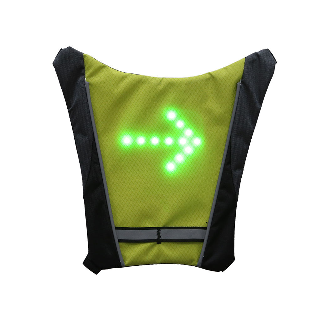 Mochila reflectante recargable por USB con luz LED intermitente y control remoto para deportes al aire libre, bolsa de seguridad, equipo para ciclismo.