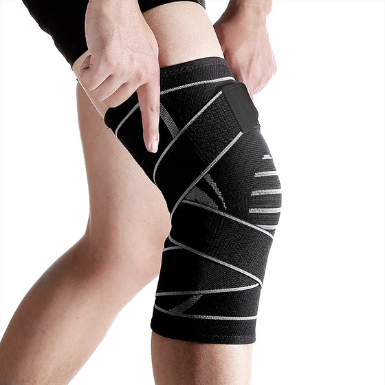 Pressurized knitted kneepads