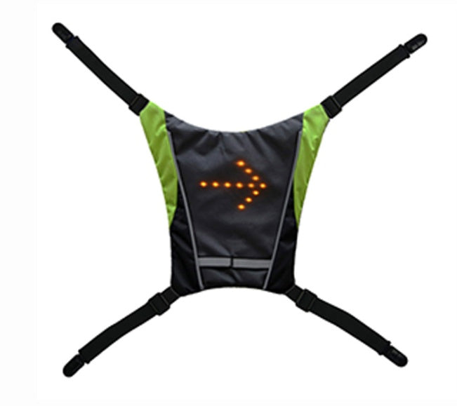 Mochila reflectante recargable por USB con luz LED intermitente y control remoto para deportes al aire libre, bolsa de seguridad, equipo para ciclismo.