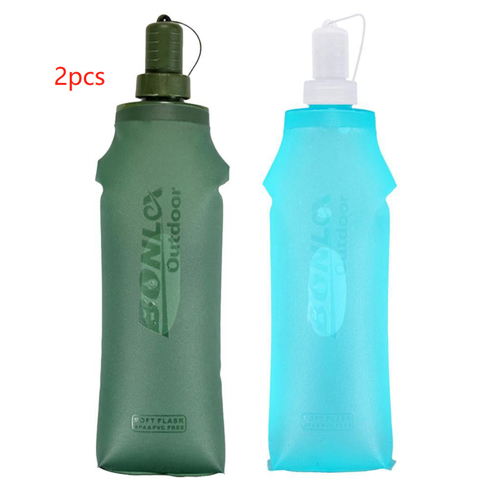 Botella de agua deportiva plegable de TPU 