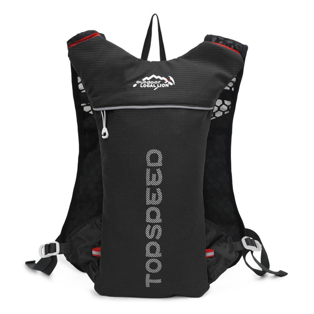 Mochila con bolsa de agua para trail running al aire libre
