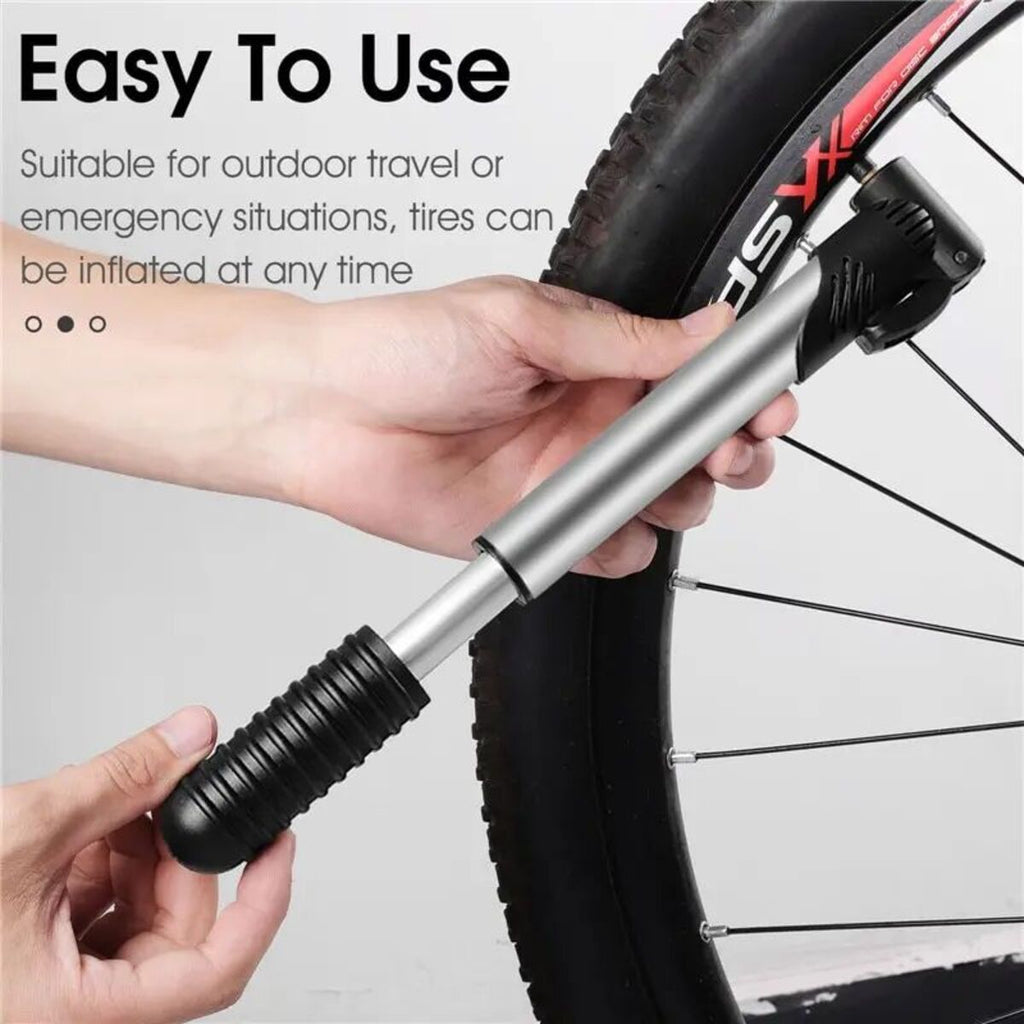 Minibomba portátil para bicicleta BIKING, inflador de neumáticos manual con válvula Schrader y Presta, accesorios para bicicleta de carretera