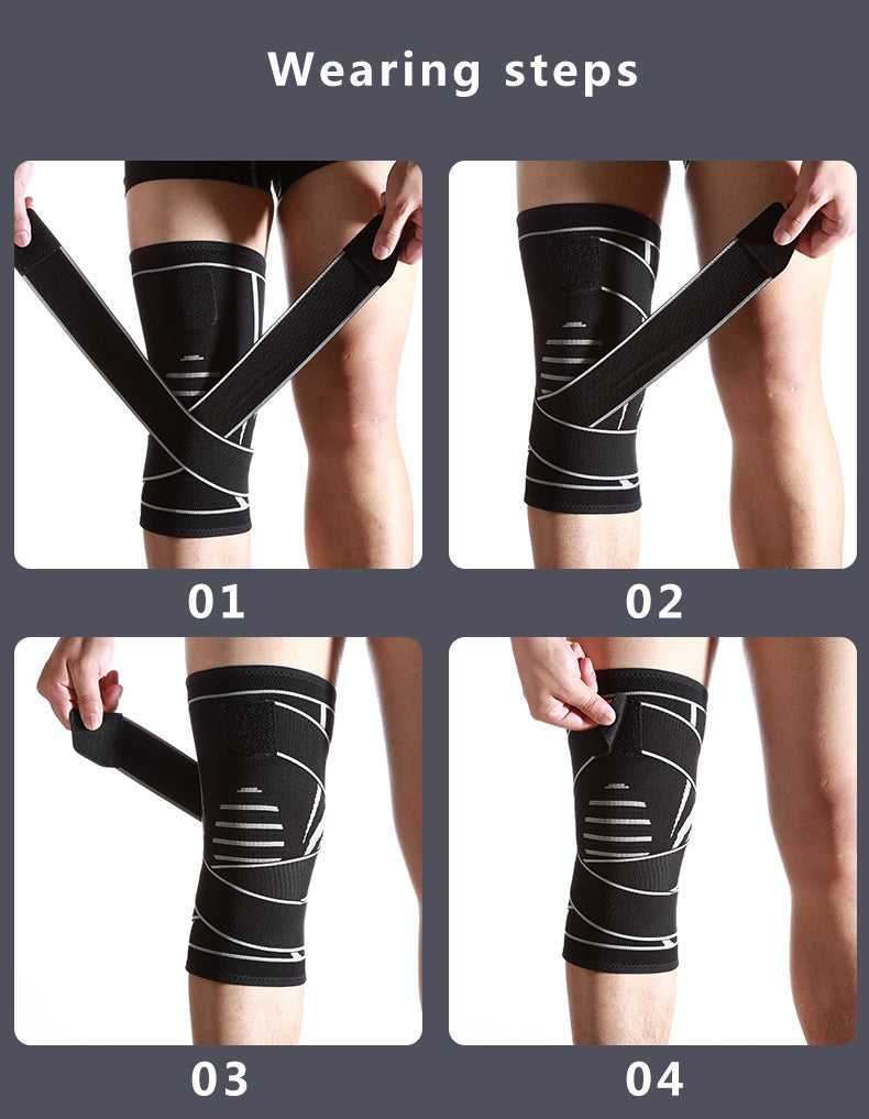 Rodilleras de ciclismo presurizadas de punto