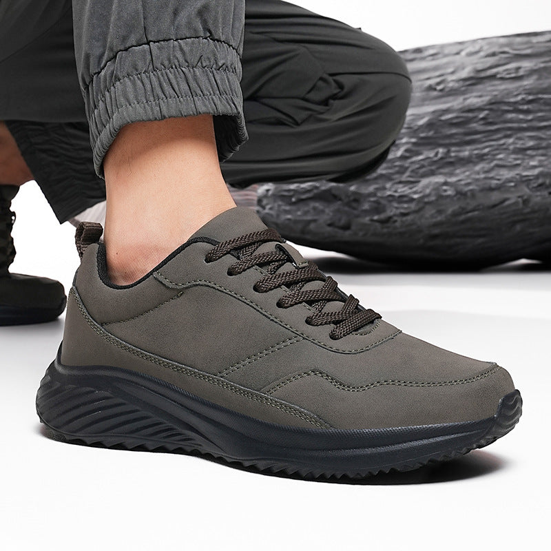 Zapatillas de running informales negras de otoño con suela suave