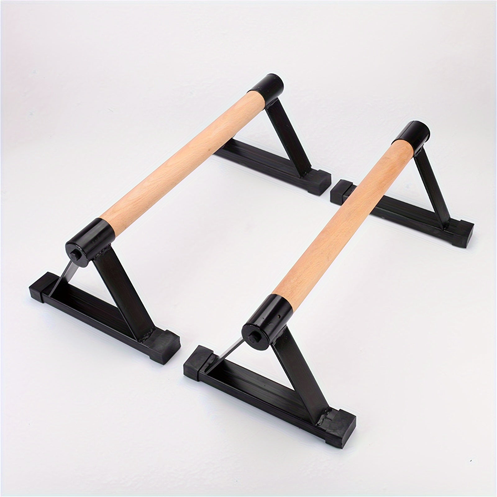 NNETM 1 Pair Push-up Parallettes Bars(Black Beech Wood)