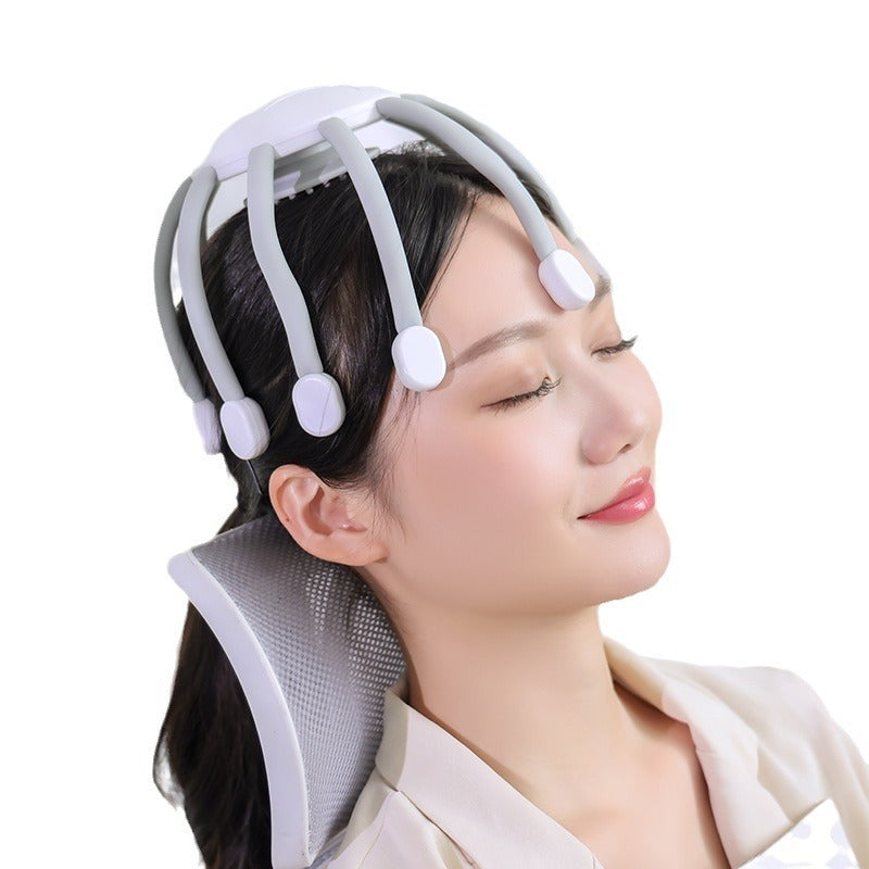 Head Massager Vibrates Scalp To Relax