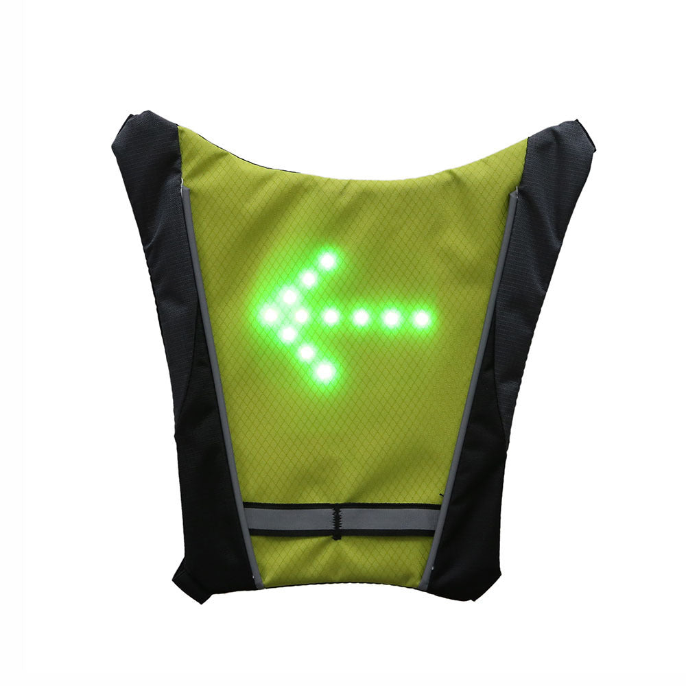 Mochila reflectante recargable por USB con luz LED intermitente y control remoto para deportes al aire libre, bolsa de seguridad, equipo para ciclismo.