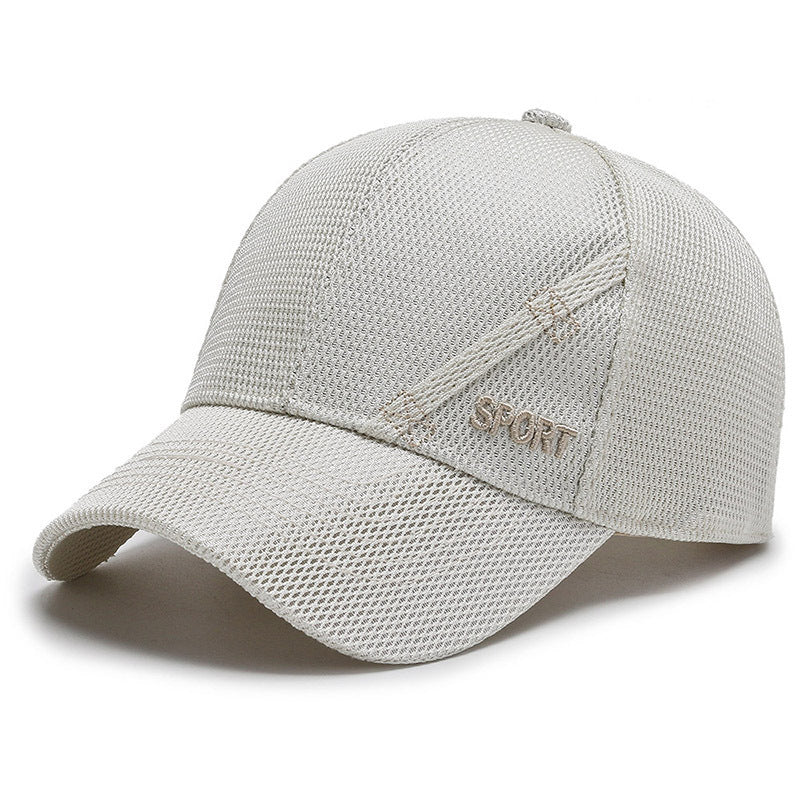 Hat Men's Baseball Cap Women's Mesh Sports Running Breathable