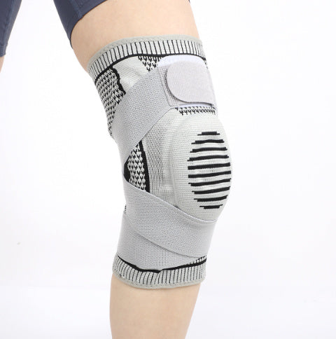 Rodillera deportiva de silicona para fitness y running